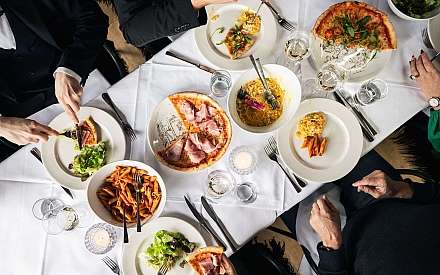 Elegant dinner with friends