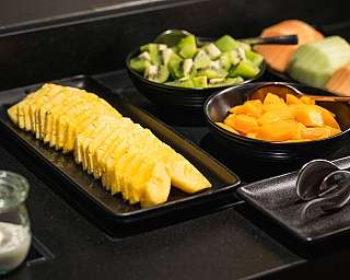 Fresh fruit salad selection