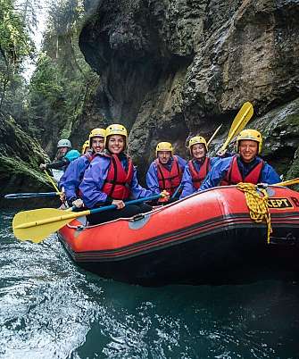 Canyoning rafting