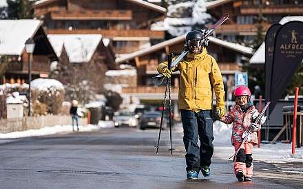 Familien-Skiurlaub Gstaad