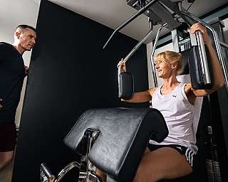 Entraînement de fitness en studio