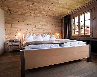 Bedroom with a view of the mountains