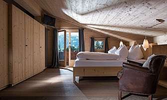 Cozy wooden room with a view