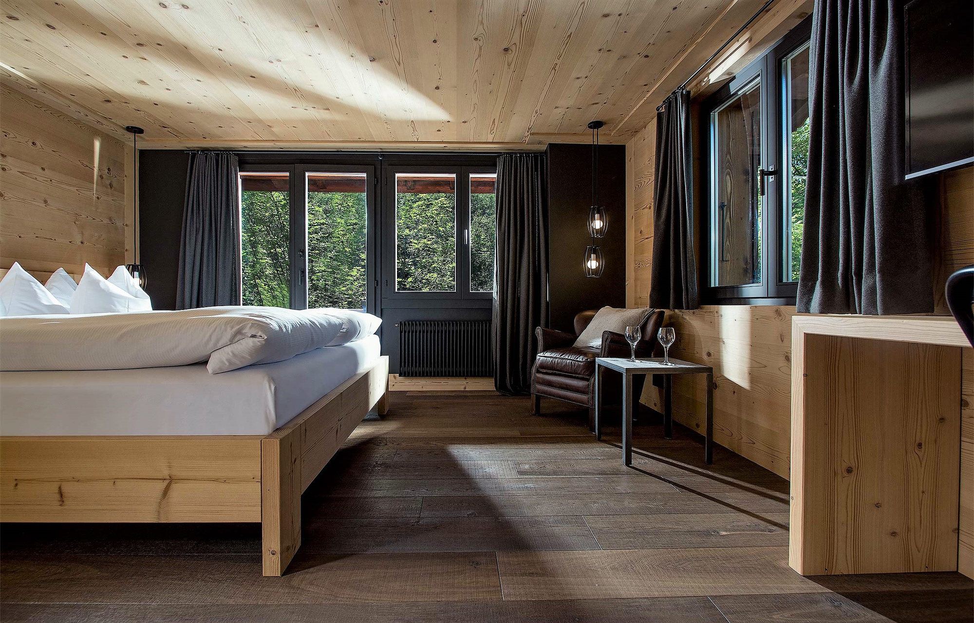 Chambre doube, single use